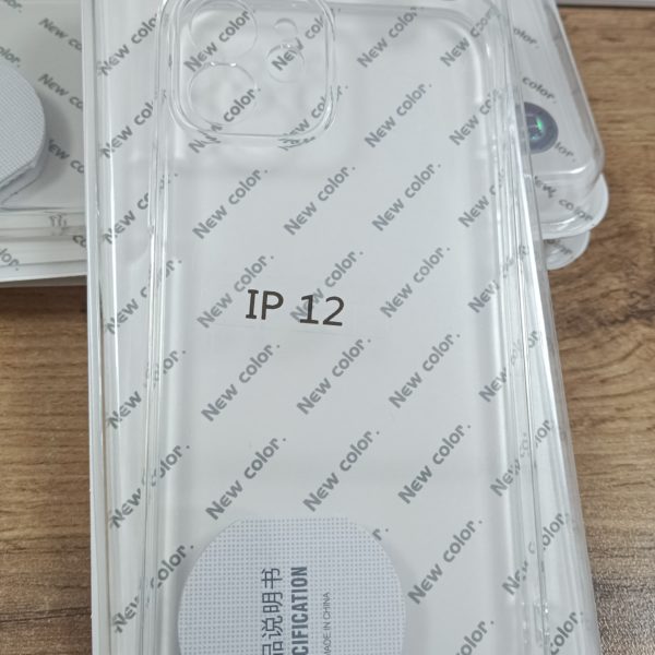 чехол  на iphone 12(6.1) New Color ПРОЗРАЧНЫЙ