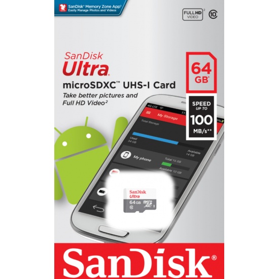 MICRO SD- SANDISK ULTRA 64GB